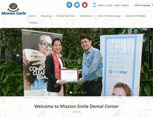 Tablet Screenshot of missionsmile.net